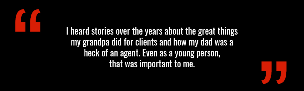 why did you become an insurance agent.