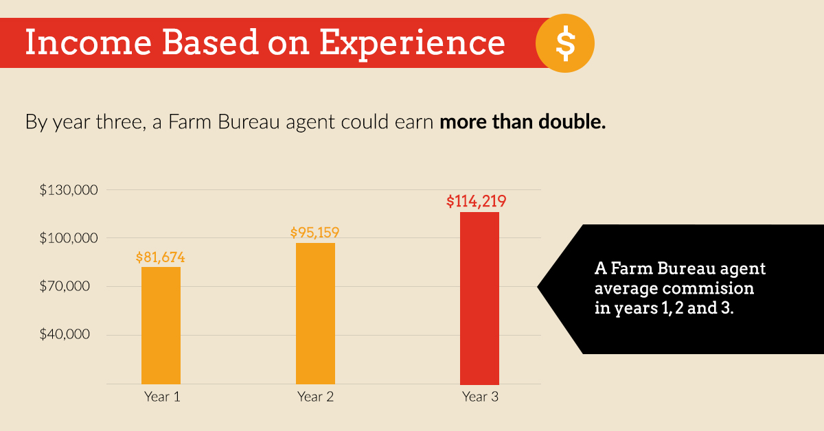 Income Based on Experience income for experienced insurance agent
